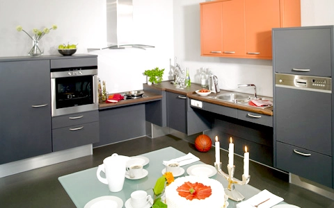 barrierefrei_kueche_grau barrierefreie Küche in grau